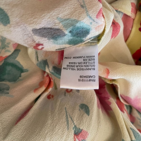 NWOT YUMI KIM Golden Hour Dress in Sunnyside Yellow - Picture 7 of 7